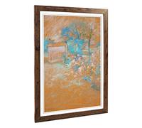 Big Box Art Framed Print of John Henry Twachtman Spring Design | Wall Art Picture | Home Decor for Kitchen, Living, Dining Room, Bedroom, Hallway, Office, Walnut, A2 / 24.5x18 Inch / 62x45cm