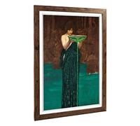 Big Box Art Framed Print of John William Waterhouse Circe Invidiosa Design | Wall Art Picture | Home Decor for Kitchen, Living Room, Bedroom, Hallway, Walnut, A2 / 24.5x18 Inch / 62x45cm