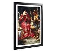Big Box Art Framed Print of John William Waterhouse Jason and Medea Design | Wall Art Picture | Home Decor for Kitchen, Living Room, Bedroom, Hallway, Black, A2 / 24.5x18 Inch / 62x45cm