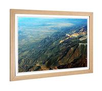 Big Box Art Framed Print of Landscape Andes Mountains Argentina Chile Design | Wall Art Picture | Home Decor for Kitchen, Living Room, Bedroom, Hallway, Oak, A2 / 24.5x18 Inch / 62x45cm