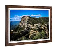Big Box Art Framed Print of Landscape Angola Mountains (2) Design | Wall Art Picture | Home Decor for Kitchen, Living, Dining Room, Bedroom, Hallway, Office, Walnut, A2 / 24.5x18 Inch / 62x45cm