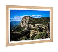 Big Box Art Framed Print of Landscape Angola Mountains (2) Design | Wall Art Picture | Home Decor for Kitchen, Living, Dining Room, Bedroom, Hallway, Office, Oak, A2 / 24.5x18 Inch / 62x45cm