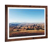 Big Box Art Framed Print of Landscape Desert Drought Design | Wall Art Picture | Home Decor for Kitchen, Living, Dining Room, Bedroom, Hallway, Office, Walnut, A2 / 24.5x18 Inch / 62x45cm