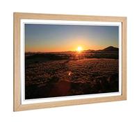 Big Box Art Framed Print of Landscape Desert Namibia (2) Design | Wall Art Picture | Home Decor for Kitchen, Living, Dining Room, Bedroom, Hallway, Office, Oak, A2 / 24.5x18 Inch / 62x45cm