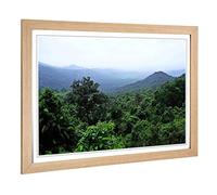 Big Box Art Framed Print of Landscape Jungle Rainforest (1) Design | Wall Art Picture | Home Decor for Kitchen, Living Room, Bedroom, Hallway, Oak, A2 / 24.5x18 Inch / 62x45cm
