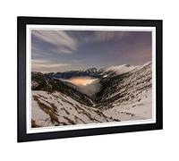 Big Box Art Framed Print of Landscape Mountains Slovakia Design | Wall Art Picture | Home Decor for Kitchen, Living, Dining Room, Bedroom, Hallway, Office, Black, A2 / 24.5x18 Inch / 62x45cm