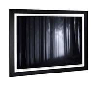 Big Box Art Framed Print of Landscape Twilight Forest Wood Design | Wall Art Picture | Home Decor for Kitchen, Living, Dining Room, Bedroom, Hallway, Office, Black, A2 / 24.5x18 Inch / 62x45cm