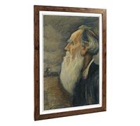Big Box Art Framed Print of Leonid Pasternak Design | Wall Art Picture | Home Decor for Kitchen, Living, Dining Room, Lounge, Bedroom, Hallway, Office, Walnut, A2 / 24.5x18 Inch / 62x45cm
