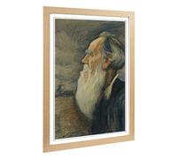 Big Box Art Framed Print of Leonid Pasternak Design | Wall Art Picture | Home Decor for Kitchen, Living, Dining Room, Lounge, Bedroom, Hallway, Office, Oak, A2 / 24.5x18 Inch / 62x45cm
