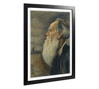 Big Box Art Framed Print of Leonid Pasternak Design | Wall Art Picture | Home Decor for Kitchen, Living, Dining Room, Lounge, Bedroom, Hallway, Office, Black, A2 / 24.5x18 Inch / 62x45cm
