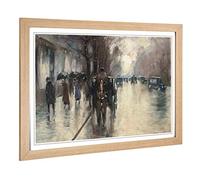 Big Box Art Framed Print of Lesser URY Under The Lime Trees Design | Wall Art Picture | Home Decor for Kitchen, Living Room, Bedroom, Hallway, Oak, A2 / 24.5x18 Inch / 62x45cm