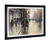 Big Box Art Framed Print of Lesser URY Under The Lime Trees Design | Wall Art Picture | Home Decor for Kitchen, Living Room, Bedroom, Hallway, Black, A2 / 24.5x18 Inch / 62x45cm