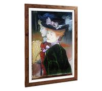 Big Box Art Framed Print of Louis Anquetin Juliette Design | Wall Art Picture | Home Decor for Kitchen, Living, Dining Room, Bedroom, Hallway, Office, Walnut, A2 / 24.5x18 Inch / 62x45cm