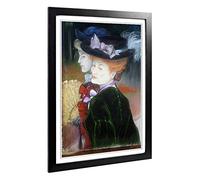 Big Box Art Framed Print of Louis Anquetin Juliette Design | Wall Art Picture | Home Decor for Kitchen, Living, Dining Room, Bedroom, Hallway, Office, Black, A2 / 24.5x18 Inch / 62x45cm