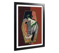 Big Box Art Framed Print of Louis Marcoussis Abstract Design | Wall Art Picture | Home Decor for Kitchen, Living, Dining Room, Bedroom, Hallway, Office, Black, A2 / 24.5x18 Inch / 62x45cm