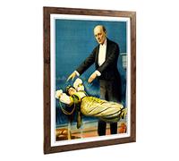 Big Box Art Framed Print of Magician Harry Kellar (6) Design | Wall Art Picture | Home Decor for Kitchen, Living, Dining Room, Bedroom, Hallway, Office, Walnut, A2 / 24.5x18 Inch / 62x45cm