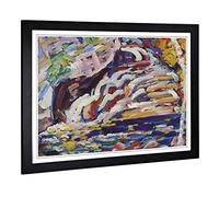 Big Box Art Framed Print of Marsden Hartley Autumn Cascade Design | Wall Art Picture | Home Decor for Kitchen, Living, Dining Room, Bedroom, Hallway, Office, Black, A2 / 24.5x18 Inch / 62x45cm