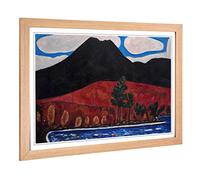 Big Box Art Framed Print of Marsden Hartley Mt Katahdin Design | Wall Art Picture | Home Decor for Kitchen, Living, Dining Room, Bedroom, Hallway, Office, Oak, A2 / 24.5x18 Inch / 62x45cm