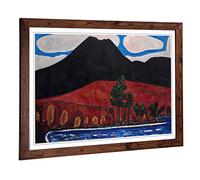 Big Box Art Framed Print of Marsden Hartley Mt Katahdin Design | Wall Art Picture | Home Decor for Kitchen, Living, Dining Room, Bedroom, Hallway, Office, Walnut, A2 / 24.5x18 Inch / 62x45cm