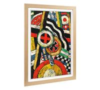 Big Box Art Framed Print of Marsden Hartley Painting Number Five Design | Wall Art Picture | Home Decor for Kitchen, Living Room, Bedroom, Hallway, Oak, A2 / 24.5x18 Inch / 62x45cm