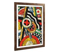 Big Box Art Framed Print of Marsden Hartley Painting Number Five Design | Wall Art Picture | Home Decor for Kitchen, Living Room, Bedroom, Hallway, Walnut, A2 / 24.5x18 Inch / 62x45cm
