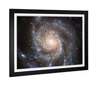 Big Box Art Framed Print of Messier Space Design | Wall Art Picture | Home Decor for Kitchen, Living, Dining Room, Lounge, Bedroom, Hallway, Office, Black, A2 / 24.5x18 Inch / 62x45cm