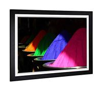 Big Box Art Framed Print of Mixed Colourful Spices (1) Design | Wall Art Picture | Home Decor for Kitchen, Living, Dining Room, Bedroom, Hallway, Office, Black, A2 / 24.5x18 Inch / 62x45cm