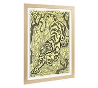 Big Box Art Framed Print of Paul Ranson The Tiger Design | Wall Art Picture | Home Decor for Kitchen, Living, Dining Room, Lounge, Bedroom, Hallway, Office, Oak, A2 / 24.5x18 Inch / 62x45cm