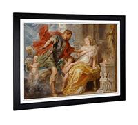 Big Box Art Framed Print of Peter Paul Rubens Modello Design | Wall Art Picture | Home Decor for Kitchen, Living, Dining Room, Bedroom, Hallway, Office, Black, A2 / 24.5x18 Inch / 62x45cm