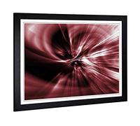 Big Box Art Framed Print of Purple Abstract (17) Design | Wall Art Picture | Home Decor for Kitchen, Living, Dining Room, Bedroom, Hallway, Office, Black, A2 / 24.5x18 Inch / 62x45cm