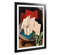 Big Box Art Framed Print of Roger de la Fresnaye Still Life 3 Design | Wall Art Picture | Home Decor for Kitchen, Living Room, Bedroom, Hallway, Black, A2 / 24.5x18 Inch / 62x45cm