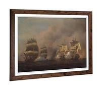 Big Box Art Framed Print of Samuel Scott Cape of Good Hope Design | Wall Art Picture | Home Decor for Kitchen, Living, Dining Room, Bedroom, Hallway, Office, Walnut, A2 / 24.5x18 Inch / 62x45cm