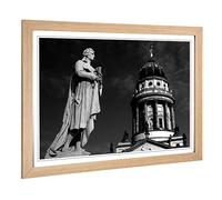 Big Box Art Framed Print of Schiller Berlin Germany Design | Wall Art Picture | Home Decor for Kitchen, Living, Dining Room, Bedroom, Hallway, Office, Oak, A2 / 24.5x18 Inch / 62x45cm
