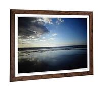 Big Box Art Framed Print of Seascape Brittany Sea Design | Wall Art Picture | Home Decor for Kitchen, Living, Dining Room, Lounge, Bedroom, Hallway, Office, Walnut, A2 / 24.5x18 Inch / 62x45cm