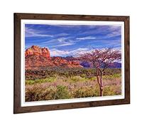 Big Box Art Framed Print of Sedona Arizona Landscape USA Design | Wall Art Picture | Home Decor for Kitchen, Living, Dining Room, Bedroom, Hallway, Office, Walnut, A2 / 24.5x18 Inch / 62x45cm