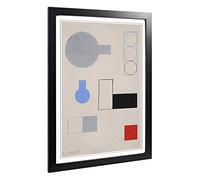 Big Box Art Framed Print of Sophie Taeuber-ARP (3) Design | Wall Art Picture | Home Decor for Kitchen, Living, Dining Room, Bedroom, Hallway, Office, Black, A2 / 24.5x18 Inch / 62x45cm