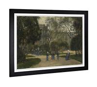 Big Box Art Framed Print of Stanislas Lepine Nuns and Schoolgirls Design | Wall Art Picture | Home Decor for Kitchen, Living Room, Bedroom, Hallway, Black, A2 / 24.5x18 Inch / 62x45cm