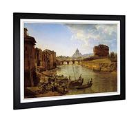 Big Box Art Framed Print of Sylvester Shchedrin Painting 2 Design | Wall Art Picture | Home Decor for Kitchen, Living, Dining Room, Bedroom, Hallway, Office, Black, A2 / 24.5x18 Inch / 62x45cm