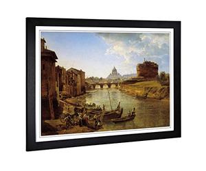 Big Box Art Framed Print of Sylvester Shchedrin Painting 2 Design | Wall Art Picture | Home Decor for Kitchen, Living, Dining Room, Bedroom, Hallway, Office, Black, A2 / 24.5x18 Inch / 62x45cm