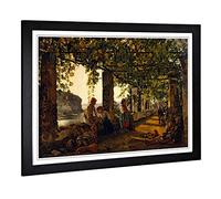 Big Box Art Framed Print of Sylvester Shchedrin Painting Design | Wall Art Picture | Home Decor for Kitchen, Living, Dining Room, Bedroom, Hallway, Office, Black, A2 / 24.5x18 Inch / 62x45cm
