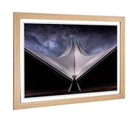 Big Box Art Framed Print of Tempodrom Berlin Germany Design | Wall Art Picture | Home Decor for Kitchen, Living, Dining Room, Bedroom, Hallway, Office, Oak, A2 / 24.5x18 Inch / 62x45cm