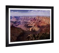 Big Box Art Framed Print of The Grand Canyon (10) Design | Wall Art Picture | Home Decor for Kitchen, Living, Dining Room, Lounge, Bedroom, Hallway, Office, Black, A2 / 24.5x18 Inch / 62x45cm