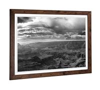 Big Box Art Framed Print of The Grand Canyon (11) Design | Wall Art Picture | Home Decor for Kitchen, Living, Dining Room, Lounge, Bedroom, Hallway, Office, Walnut, A2 / 24.5x18 Inch / 62x45cm
