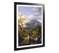 Big Box Art Framed Print of Thomas Cole Indian Pass Design | Wall Art Picture | Home Decor for Kitchen, Living, Dining Room, Bedroom, Hallway, Office, Black, A2 / 24.5x18 Inch / 62x45cm