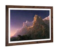 Big Box Art Framed Print of Thomas Cole Prometheus Bound Design | Wall Art Picture | Home Decor for Kitchen, Living, Dining Room, Bedroom, Hallway, Office, Walnut, A2 / 24.5x18 Inch / 62x45cm