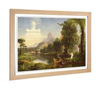 Big Box Art Framed Print of Thomas Cole The Ages of Life Youth Design | Wall Art Picture | Home Decor for Kitchen, Living Room, Bedroom, Hallway, Oak, A2 / 24.5x18 Inch / 62x45cm