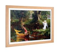 Big Box Art Framed Print of Thomas Cole The Voyage of Life Youth Design | Wall Art Picture | Home Decor for Kitchen, Living Room, Bedroom, Hallway, Oak, A2 / 24.5x18 Inch / 62x45cm
