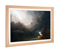 Big Box Art Framed Print of Thomas Cole Voyage of Life Old Age Design | Wall Art Picture | Home Decor for Kitchen, Living Room, Bedroom, Hallway, Oak, A2 / 24.5x18 Inch / 62x45cm