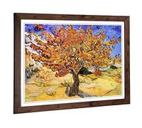 Big Box Art Framed Print of Vincent Van Gogh Mulberry Tree Design | Wall Art Picture | Home Decor for Kitchen, Living, Dining Room, Bedroom, Hallway, Office, Walnut, A2 / 24.5x18 Inch / 62x45cm