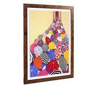 Big Box Art Framed Print of Vintage Travel Poster London Underground Design | Wall Art Picture | Home Decor for Kitchen, Living Room, Bedroom, Hallway, Walnut, A2 / 24.5x18 Inch / 62x45cm